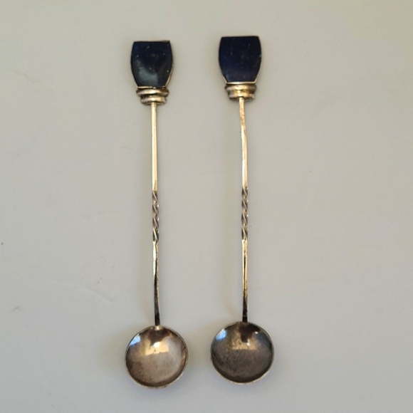 Chilean Sterling and Lapiz spoons - Picture 1 of 8